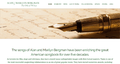 Desktop Screenshot of alanandmarilynbergman.com